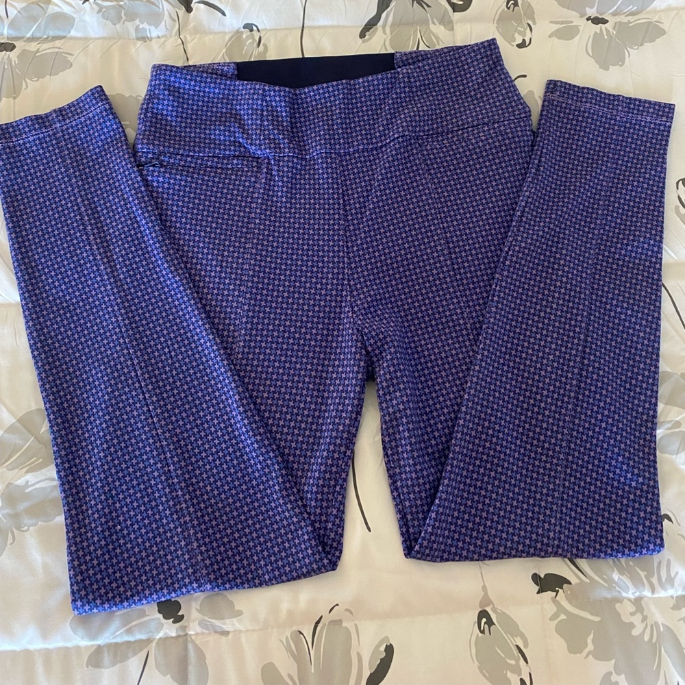 Betabrand Power-down print pants.